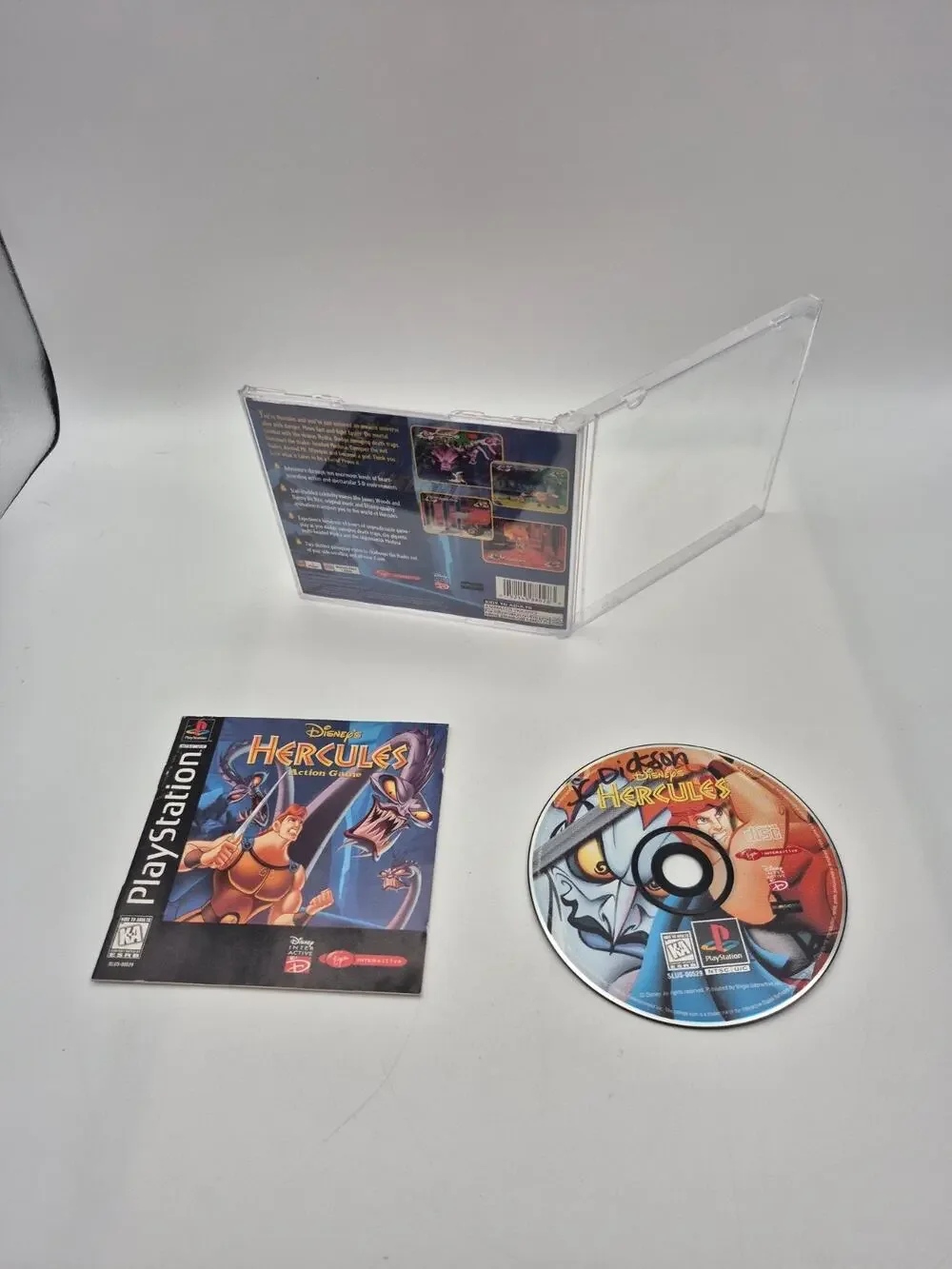 Disney Hercules (PlayStation 1, 1997) CIB Complete w/ Registrat Card Tested READ